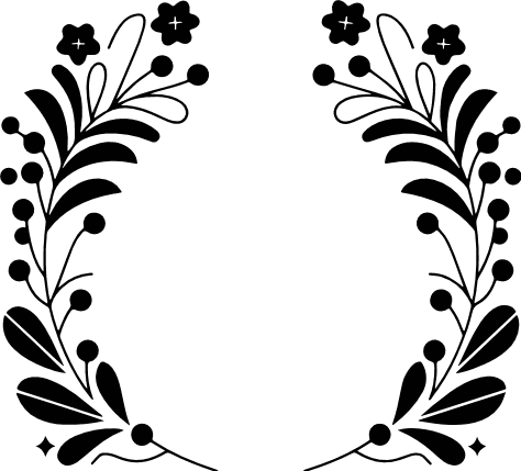 Simple Botanical Wreath Design Free Svg File Floral Border Clipart