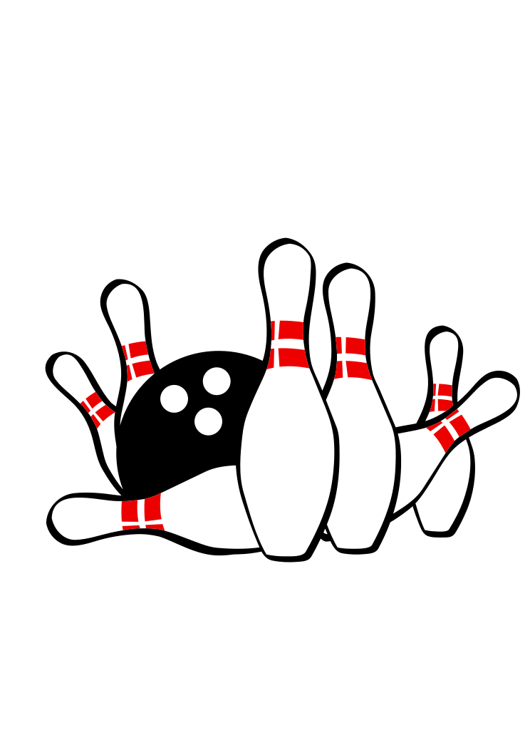 Download Bowling Pins and Ball Free SVG File - SvgHeart.com