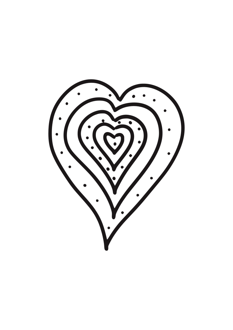 Download Hand Drawn Heart With Dots Free SVG File - SvgHeart.com