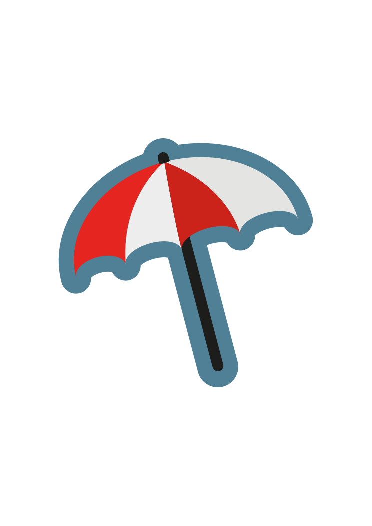 Download Beach Umbrella Clipart Free Svg File Svgheart Com