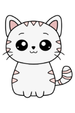 Cute Cat Clipart Free SVG File - SVG Heart