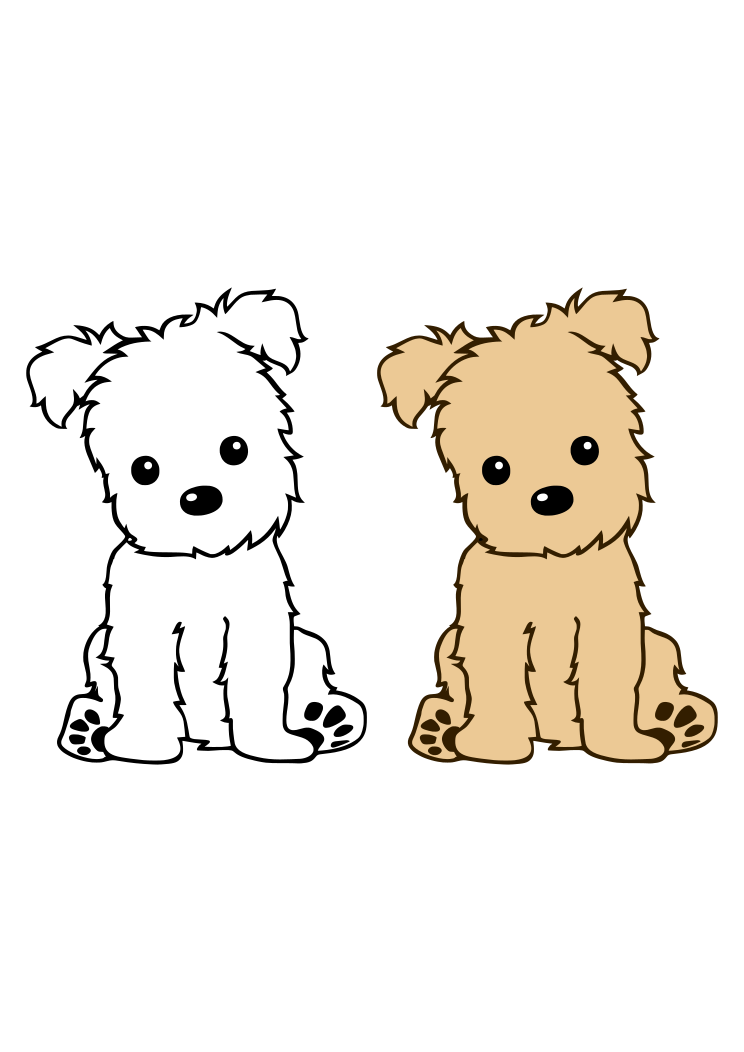 Cute Dog Clip Art Free SVG File - SvgHeart.com