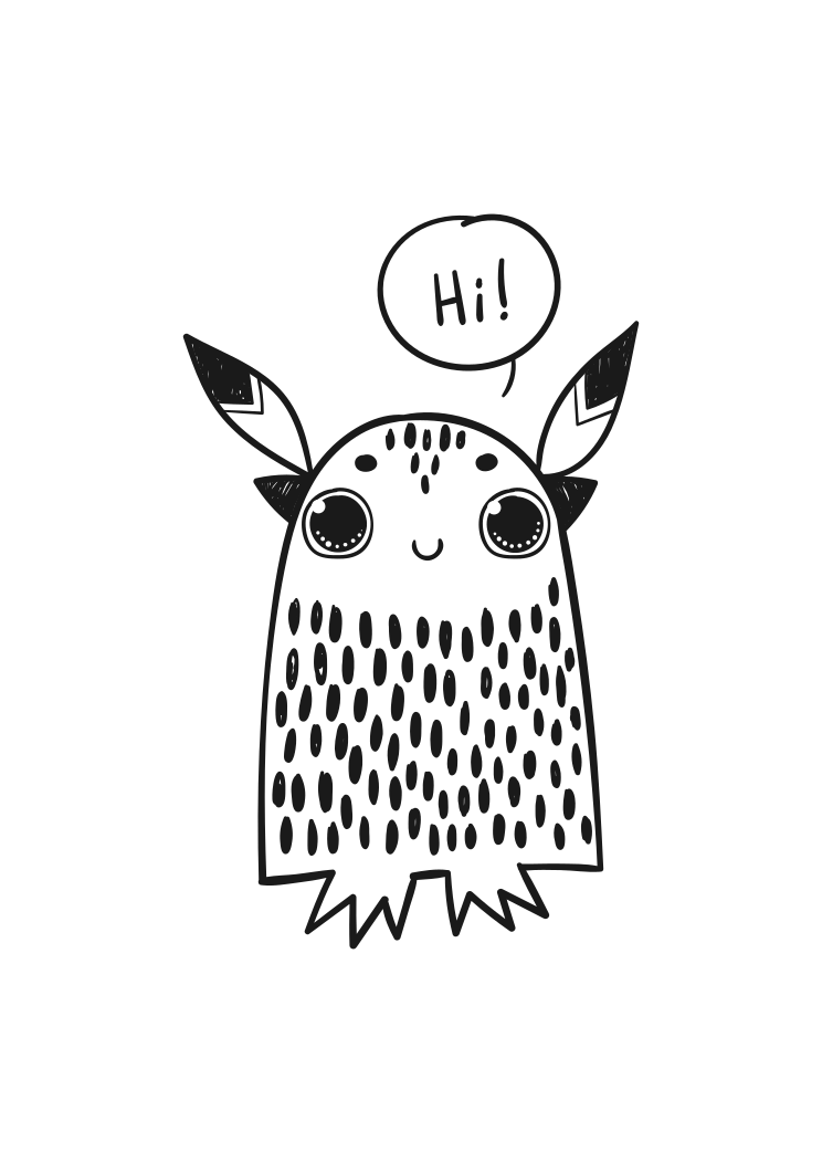 Download Cute Monster Free SVG File - SvgHeart.com
