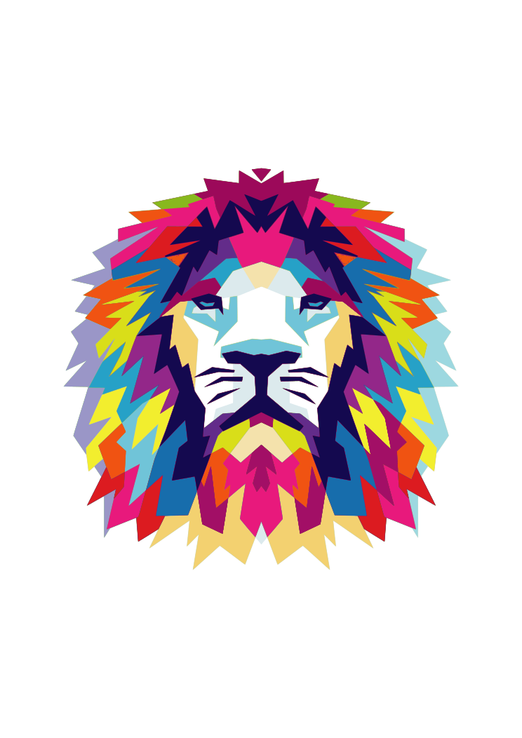 Lion Head Art Free SVG File - SvgHeart.com