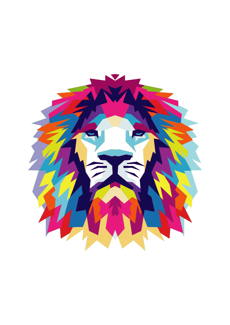 Download Lion Head Art Free Svg File Svgheart Com PSD Mockup Templates