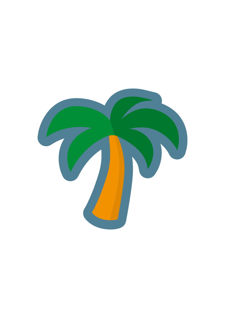 Download Palm Tree Summer Clipart Free SVG File - SvgHeart.com