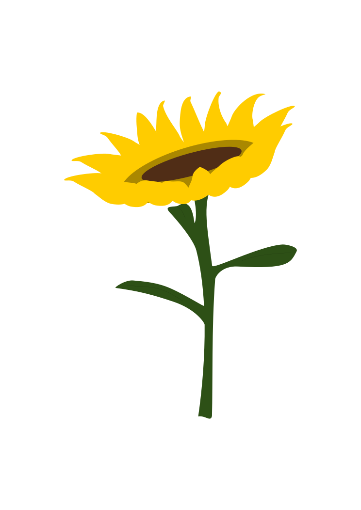 Free Free 321 Clipart Sunflower Stem SVG PNG EPS DXF File