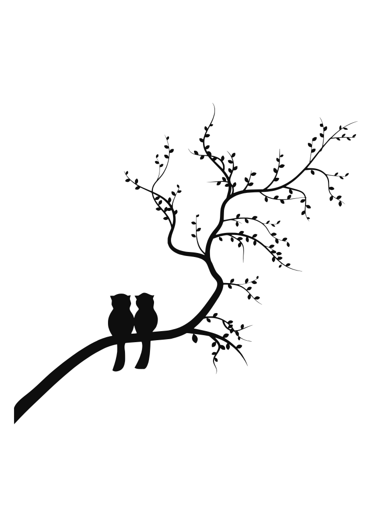 Cats On Tree Branch Free Svg File Svgheart Com