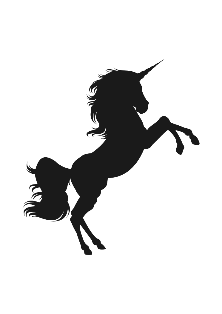 Free Free Unicorn Svg Black And White