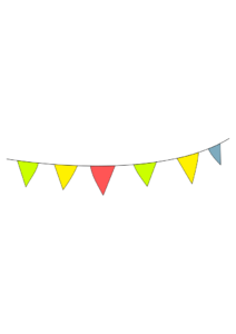 Triangle Pennant Party Banner Free SVG File - SVG Heart