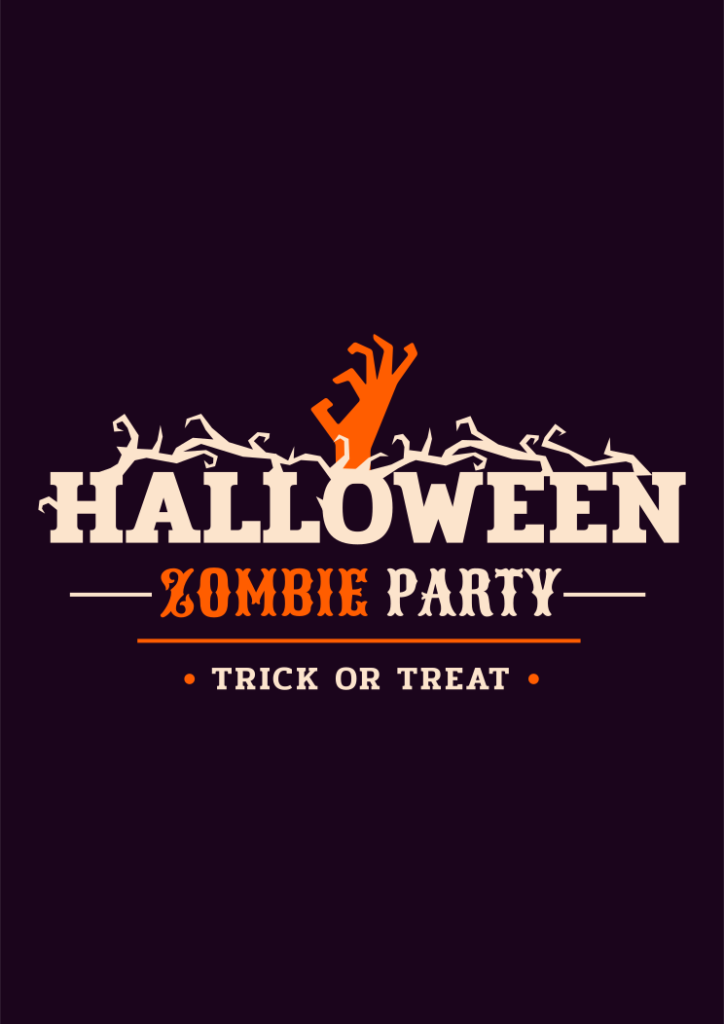 Download Halloween Zombie Party Sign Free SVG File - SvgHeart.com