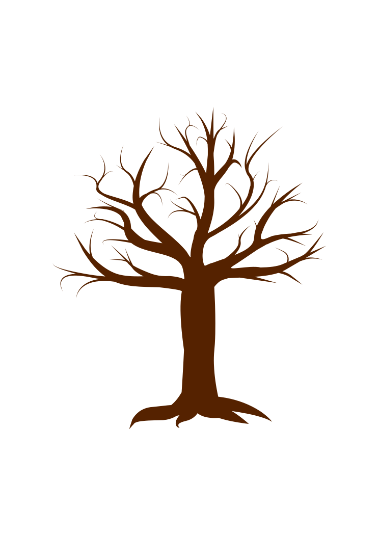 Winter Tree Silhouette without Leaves - free svg file for members - SVG  Heart