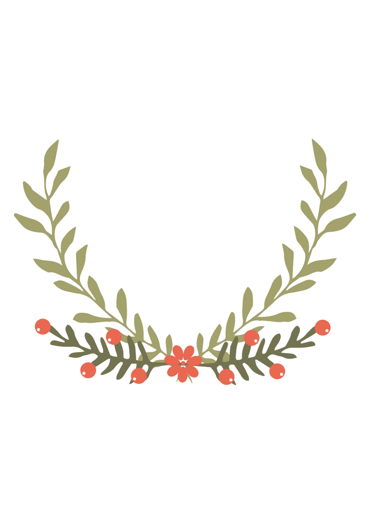 Floral Half Wreath Free Svg File Svgheart Com