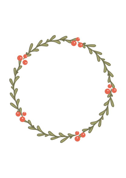Download Floral Monogram Wreath Free SVG File - SvgHeart.com