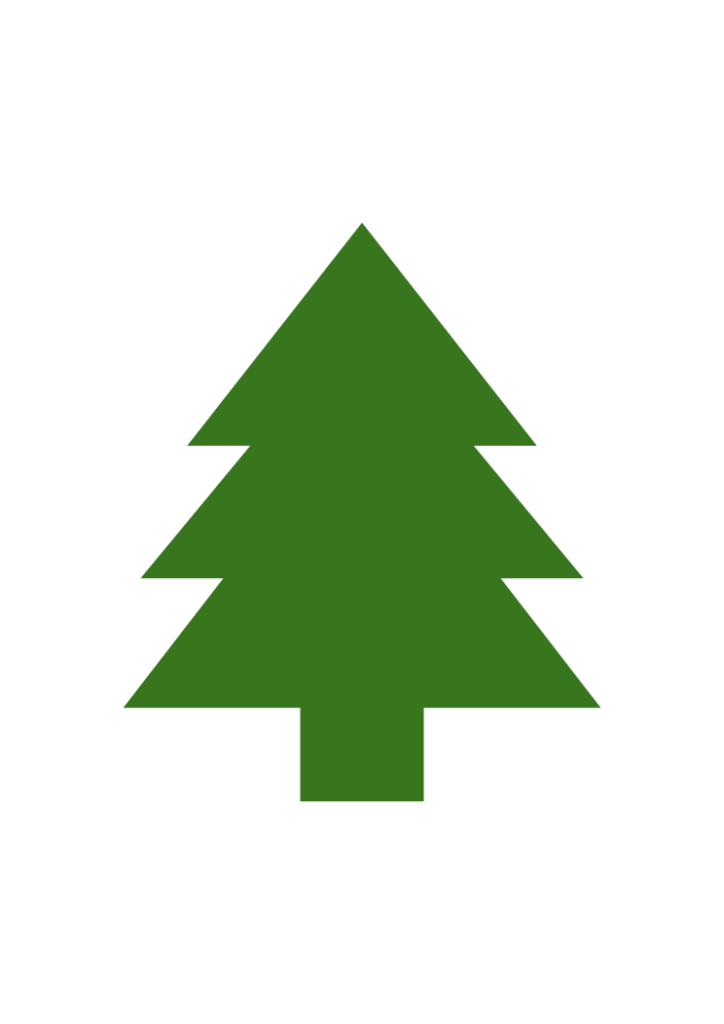 Simple Spruce Pine Tree Silhouette Free SVG File - SVG Heart