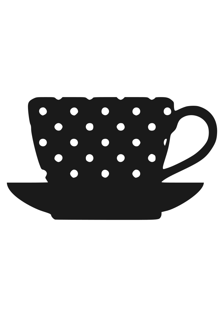 Download Tea Cup Silhouette Free SVG File - SvgHeart.com