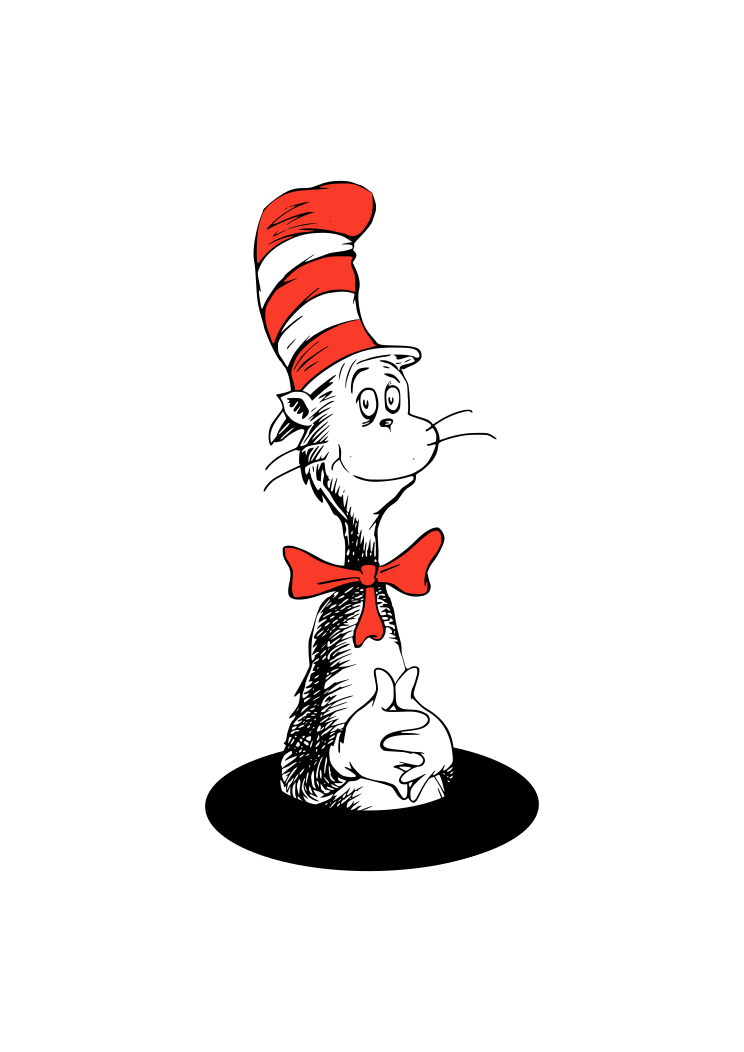 The Cat In The Hat Free SVG File For Cricut - SvgHeart.com