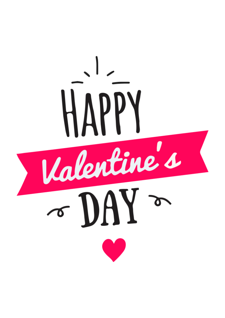 Happy Valentine's Day Sign with Heart Free SVG File - SVG Heart