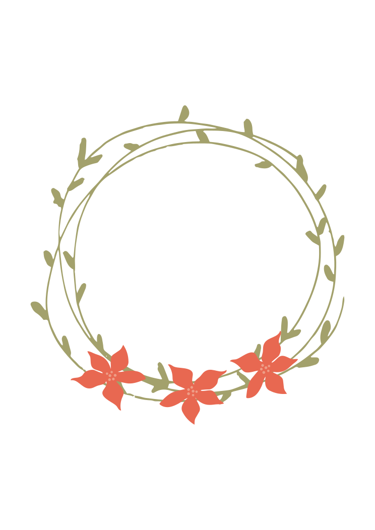 Download Circular Floral Wreath Clipart Free Svg File Svgheart Com