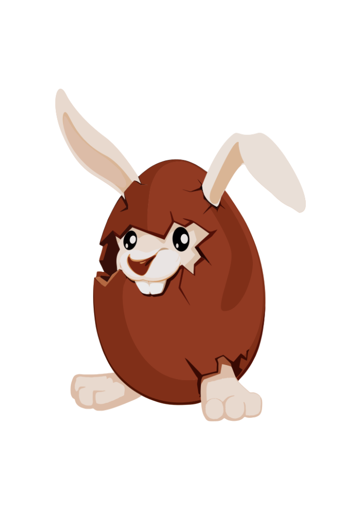 Chocolate Easter Egg Bunny Clipart Free Svg File Svg Heart