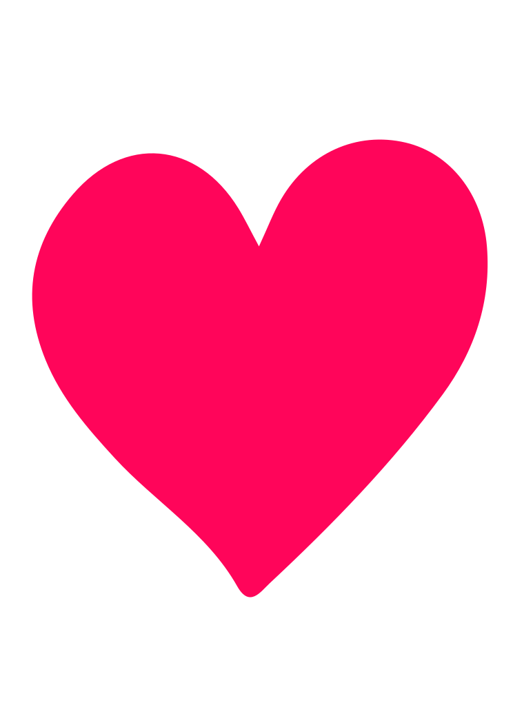 Download Pink Love Heart Free SVG File - SvgHeart.com