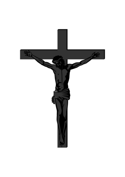 Jesus on Cross Clipart Free SVG File - SVG Heart