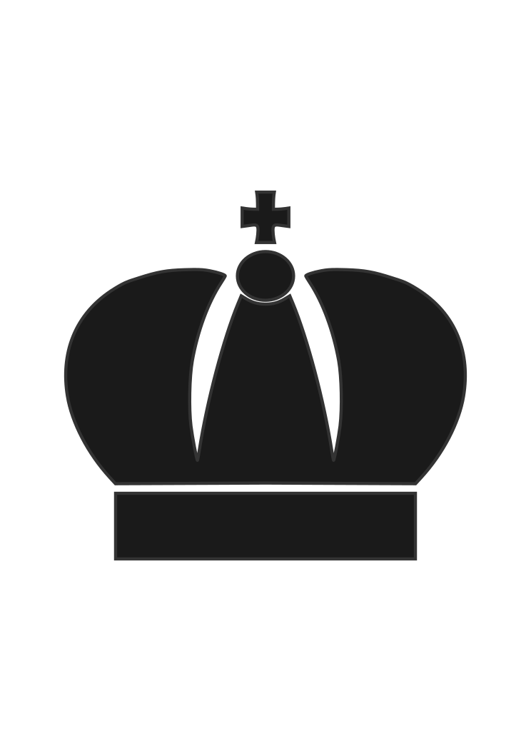 King Crown Black And White Clipart Free Svg File Svgheart Com
