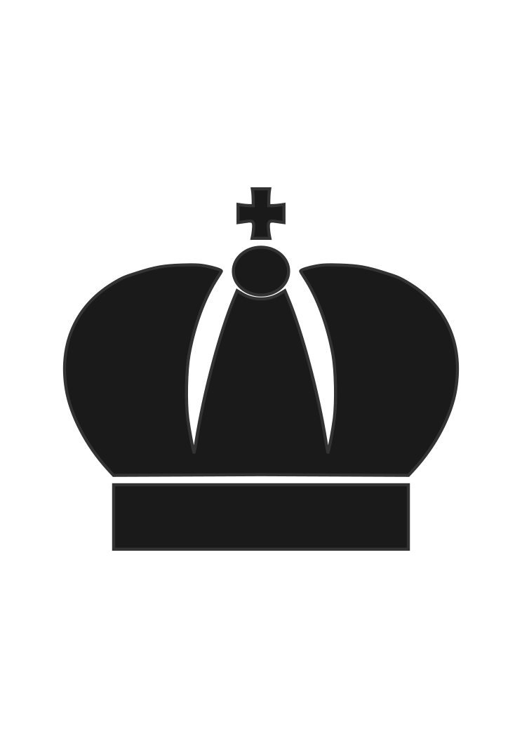 Download King Crown Black And White Clipart Free SVG File ...