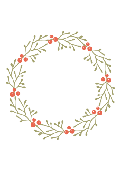 Circle Floral Wreath Free SVG File - SVG Heart