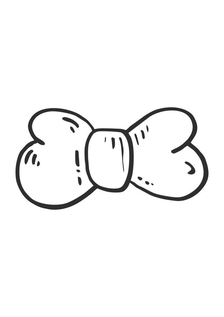 Download Bow Tie Black And White Outline Free Svg File Svgheart Com