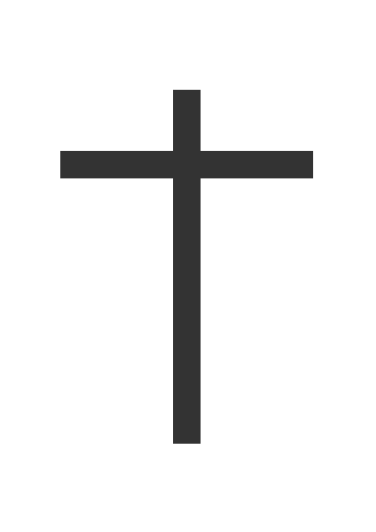 Download Simple Black Cross Silhouette Free Svg File Svgheart Com