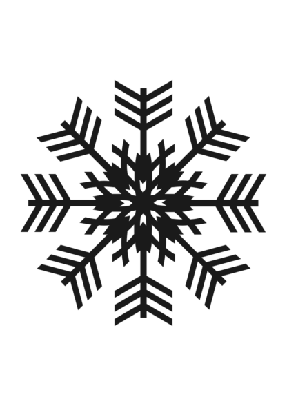 Frozen Snowflake Silhouette Free SVG File - SvgHeart.com