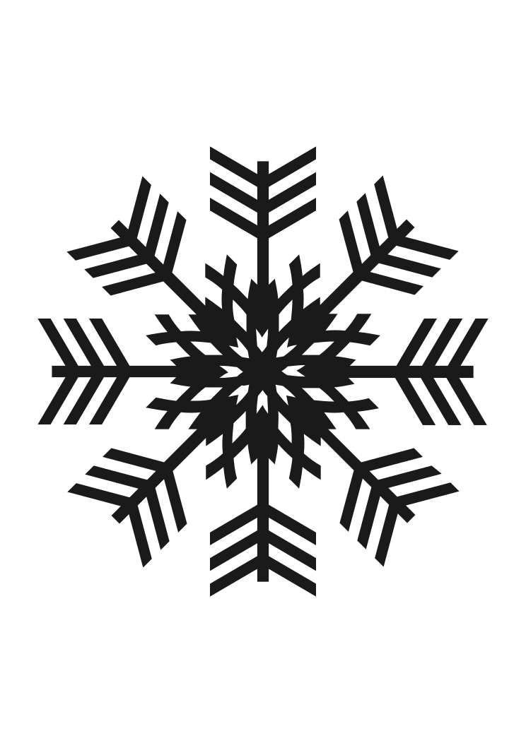 Download Frozen Snowflake Silhouette Free SVG File - SvgHeart.com