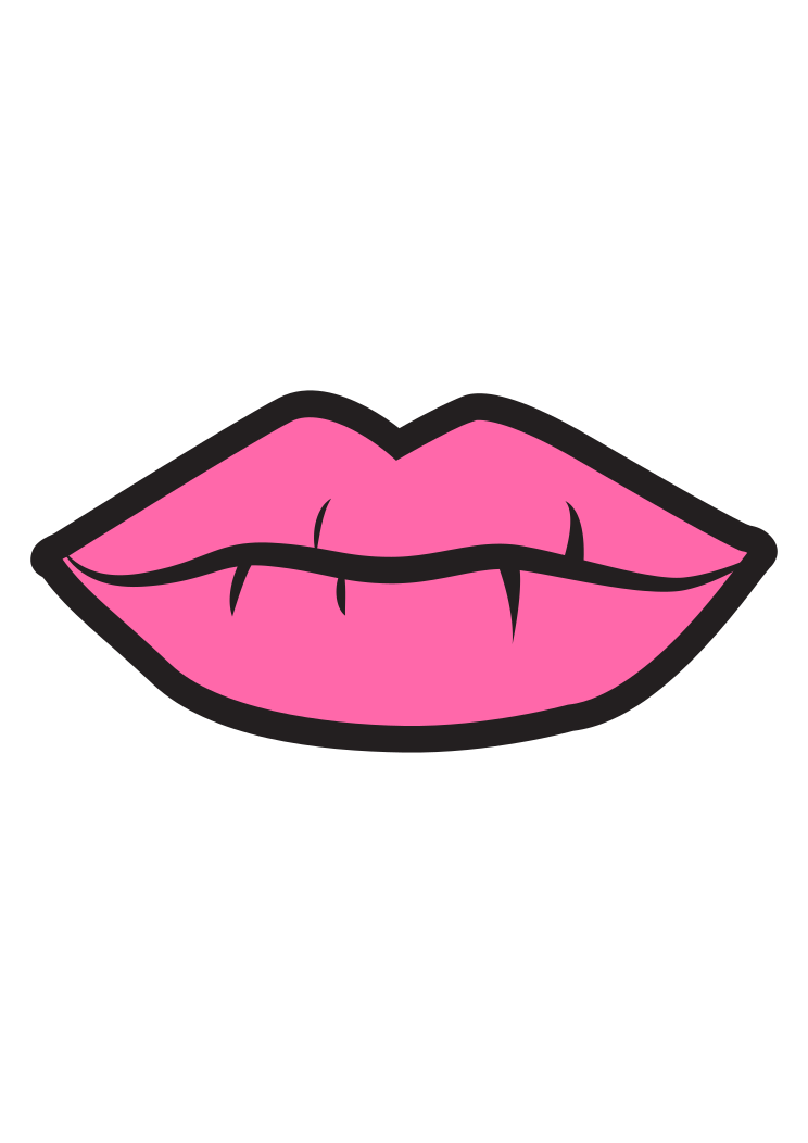Download Pink Lips Clipart Free SVG File - SvgHeart.com