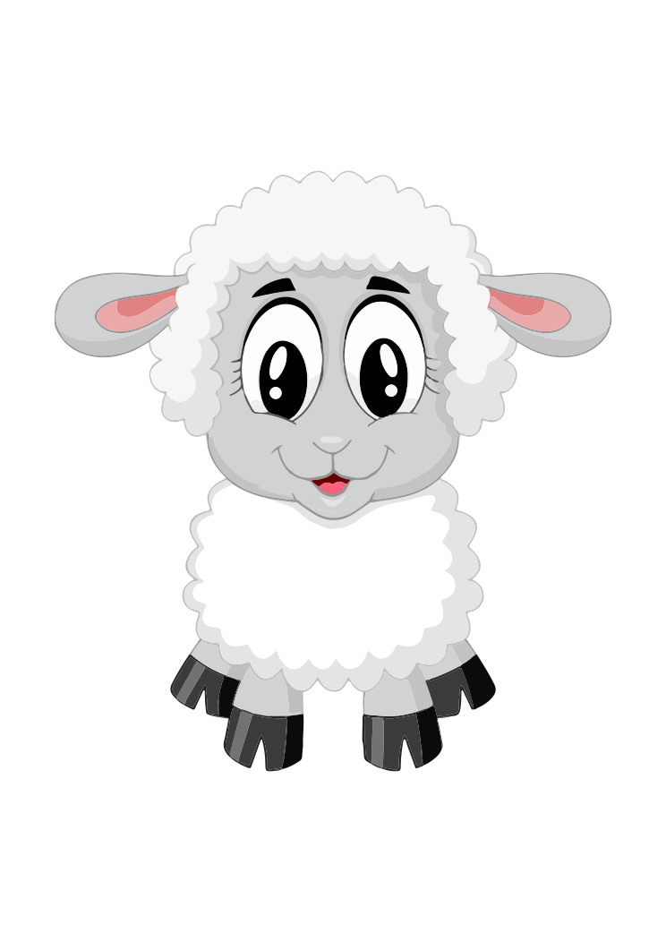 Download Adorable Sheep Cute Lamb Clipart Free SVG File - SvgHeart.com