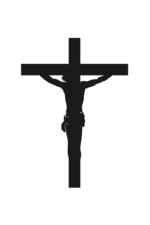 Jesus on Cross Silhouette Free SVG File - SVG Heart