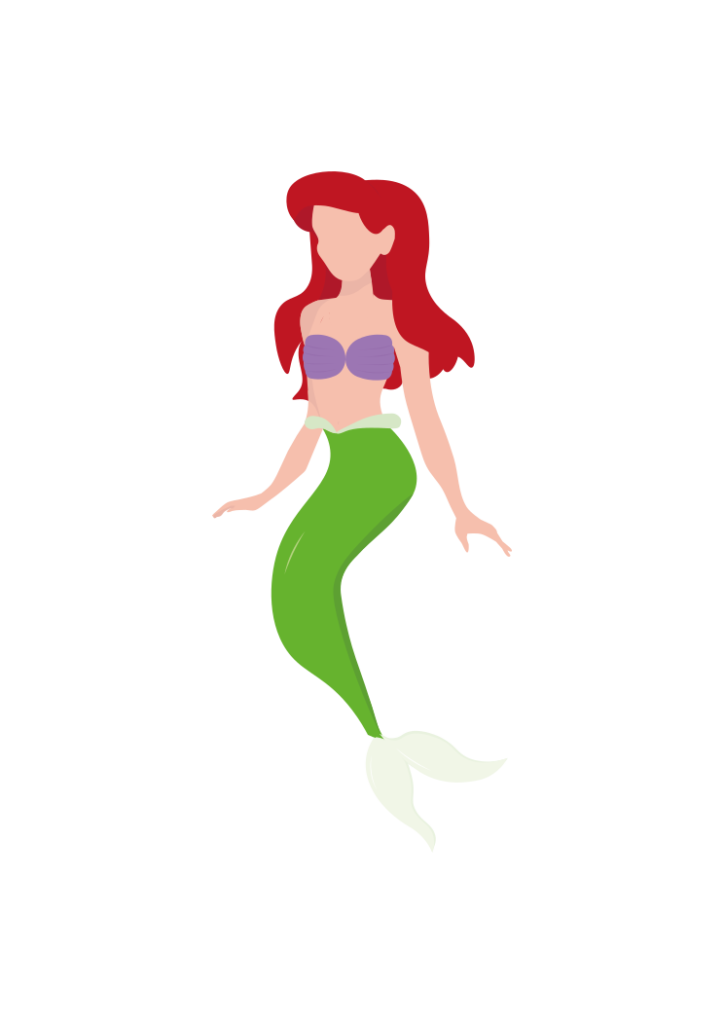 Female Mermaid Clipart Free SVG File - SVG Heart