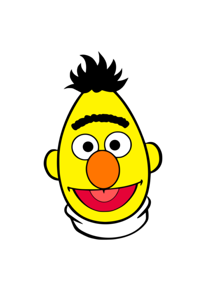 Bert Head Sesame Street Clipart Free Svg File Svgheart Com