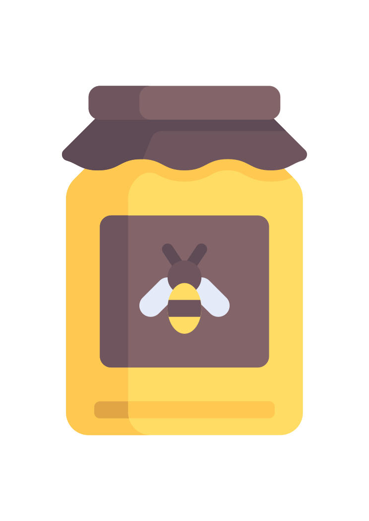 Download Honey Jar With Bee Clipart Free Svg File Svgheart Com