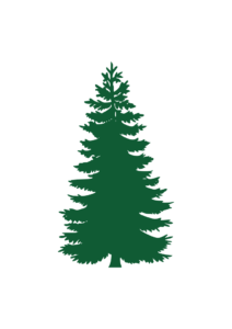 Pine Tree Silhouette - free svg file for members - SVG Heart