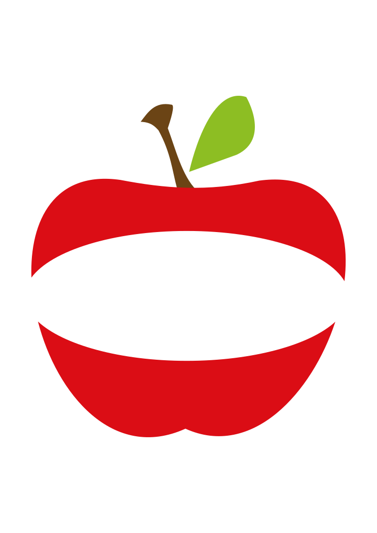 Red Apple Svg, Fruit Svg, Apple Monogram Svg, Apple Png, Apple Vector,  Apple Clip Art. Cut File for Cricut, Silhouette, Pdf Png Eps Dxf. 