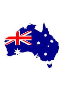 Australian Map Flag Clipart Free SVG File - SVG Heart