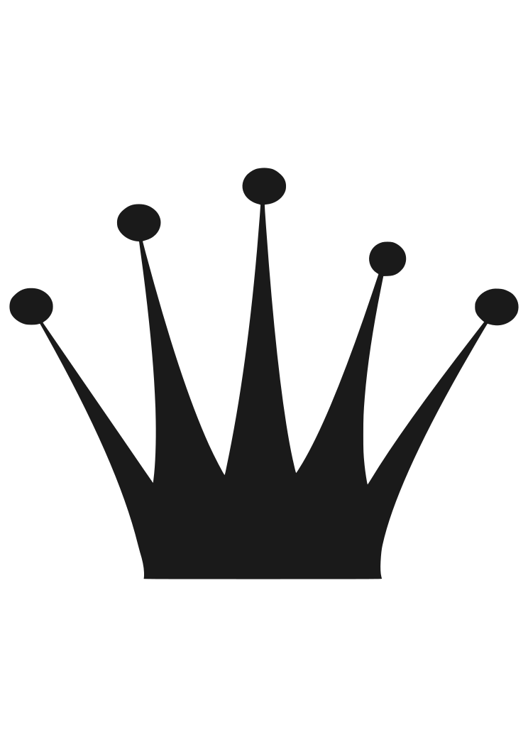 Download Queen Crown Black Silhouette Free SVG File - SvgHeart.com