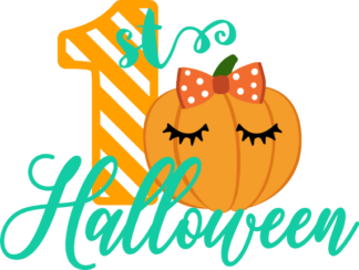 1st-halloween-with-pumpkin-face-baby-free-svg-file-SvgHeart.Com