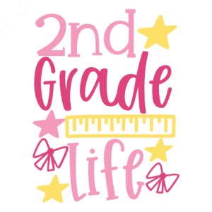 2nd Grade Life, Elementary School Free Svg File - SVG Heart