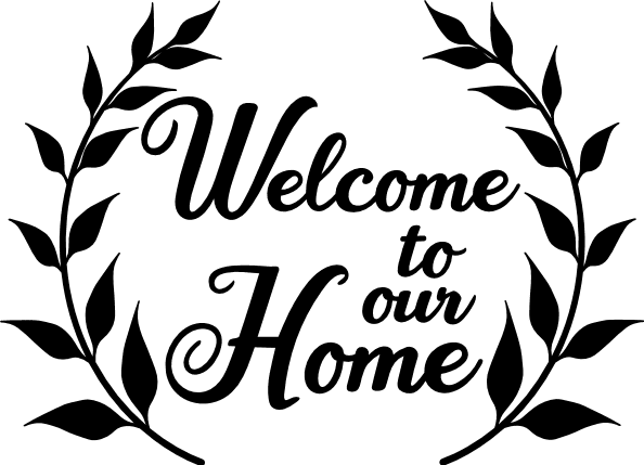 Welcome Home, House Free Svg File - SVG Heart