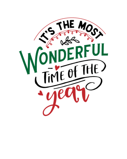 it's the most wonderful time of the year, christmas free svg file - SVG ...