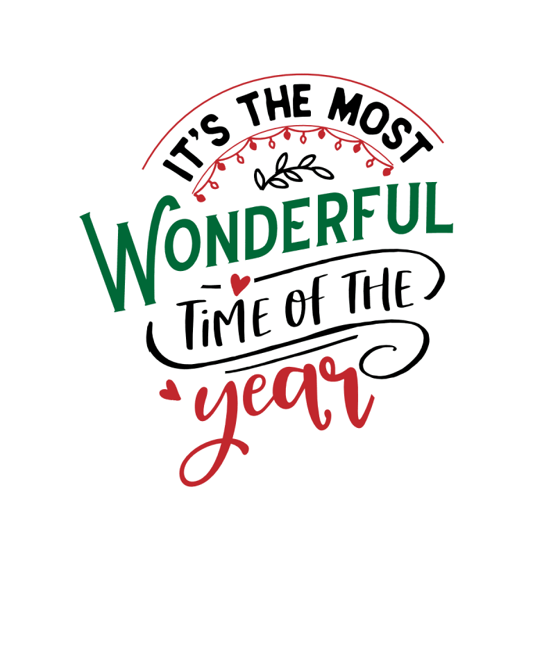 it's the most wonderful time of the year, christmas free svg file - SVG ...