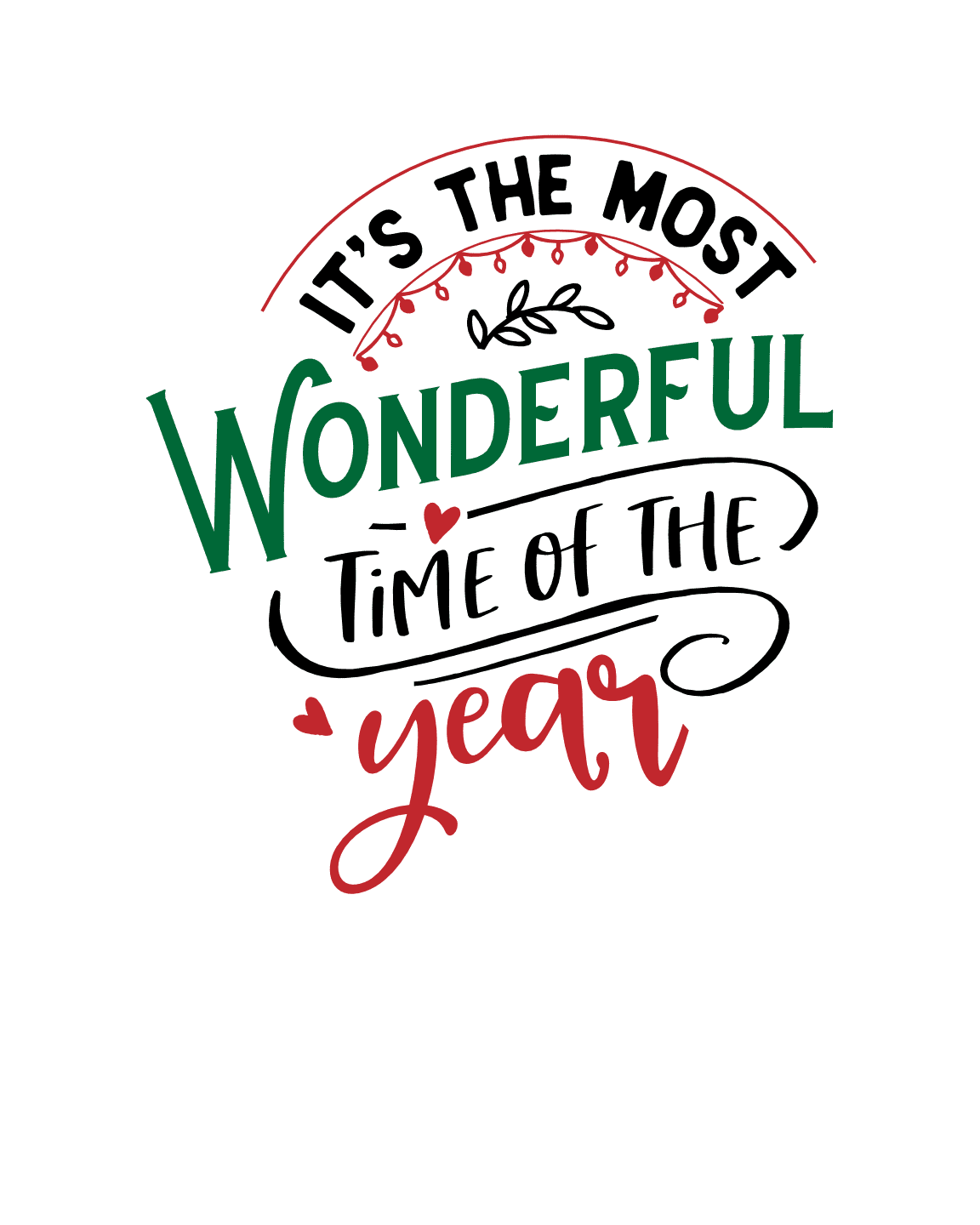it's the most wonderful time of the year, christmas free svg file - SVG ...