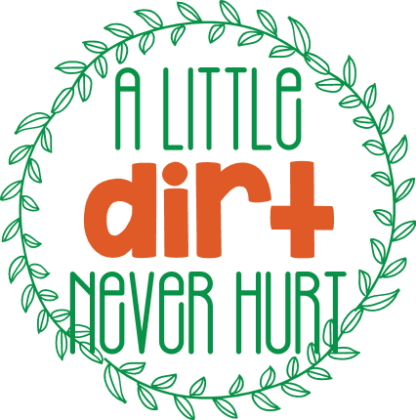 a-little-dirt-never-hurt-leaves-circle-frame-bathroom-free-svg-file-SvgHeart.Com